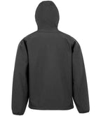 Result Recycled Three Layer Printable Hooded Soft Shell Jacket - Black
