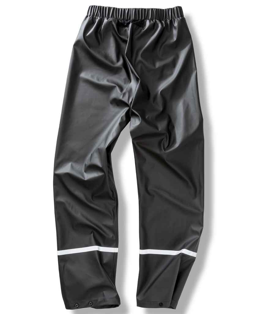 Result Recycled Prism PU Waterproof Trousers - Black
