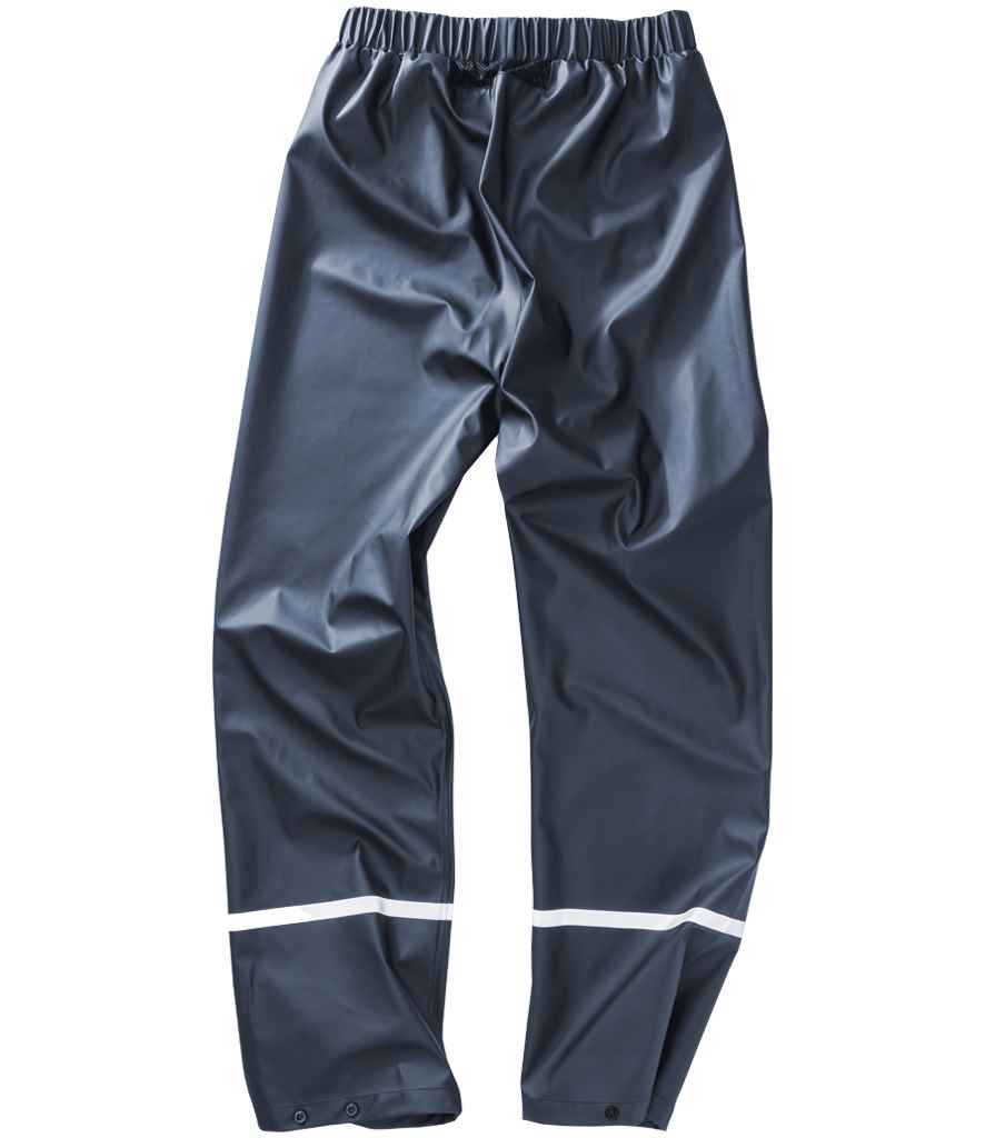 Result Recycled Prism PU Waterproof Trousers - Navy