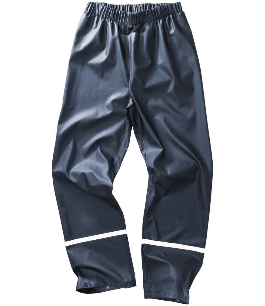 Result Recycled Prism PU Waterproof Trousers - Navy