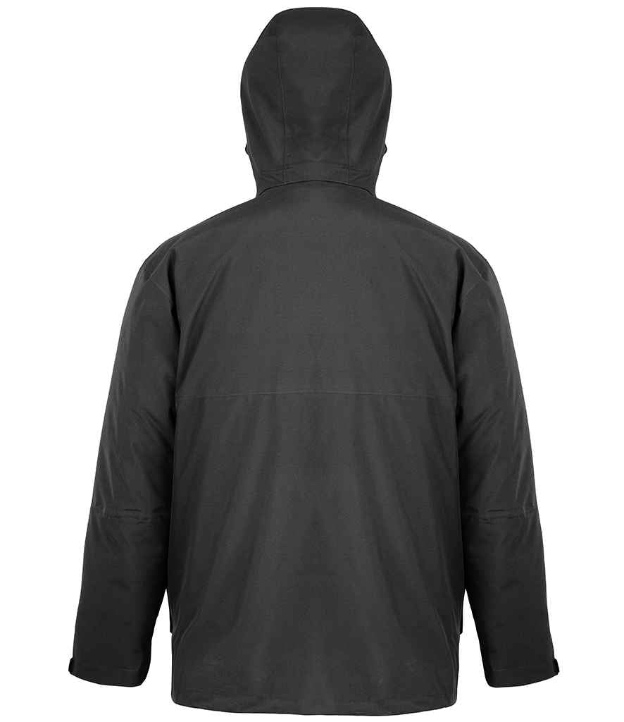 Result Recycled 3-in-1 Padded Ripstop Jacket - Black