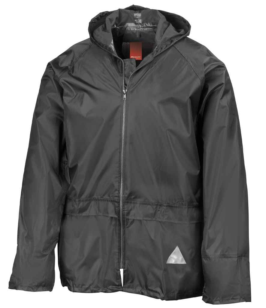 Result Waterproof Jacket/Trouser Suit in Carry Bag - Black