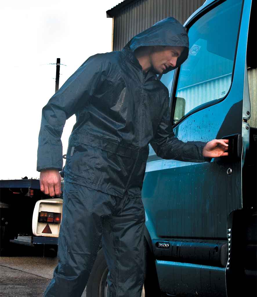 Result Waterproof Jacket/Trouser Suit in Carry Bag - Navy