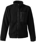 Ravine Unisex Full Zip Borg Fleece Jacket - Black
