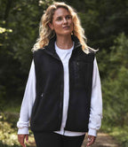 Ravine Unisex Borg Fleece Gilet - Black