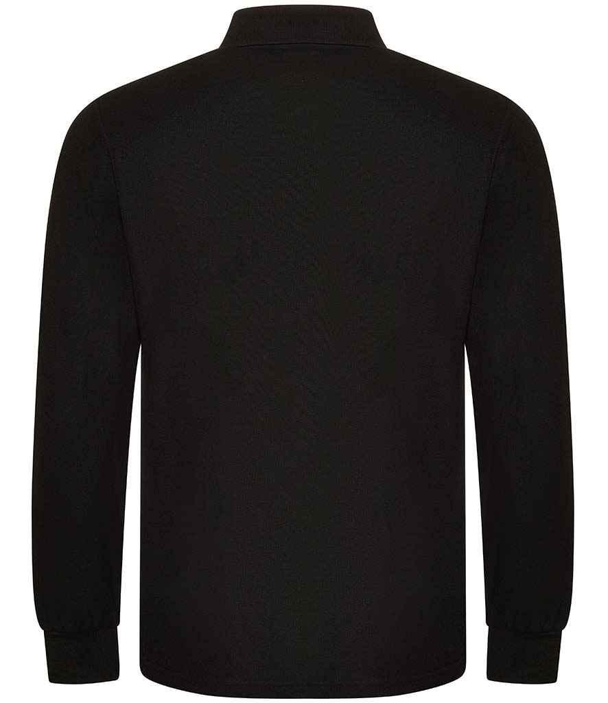 Pro RTX Pro Long Sleeve Piqué Polo Shirt - Black