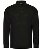Pro RTX Pro Long Sleeve Piqué Polo Shirt - Black