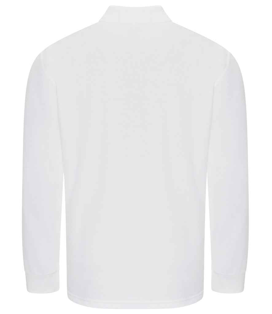 Pro RTX Pro Long Sleeve Piqué Polo Shirt - White