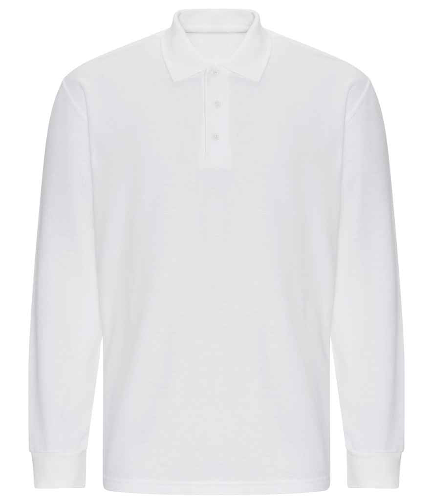 Pro RTX Pro Long Sleeve Piqué Polo Shirt - White