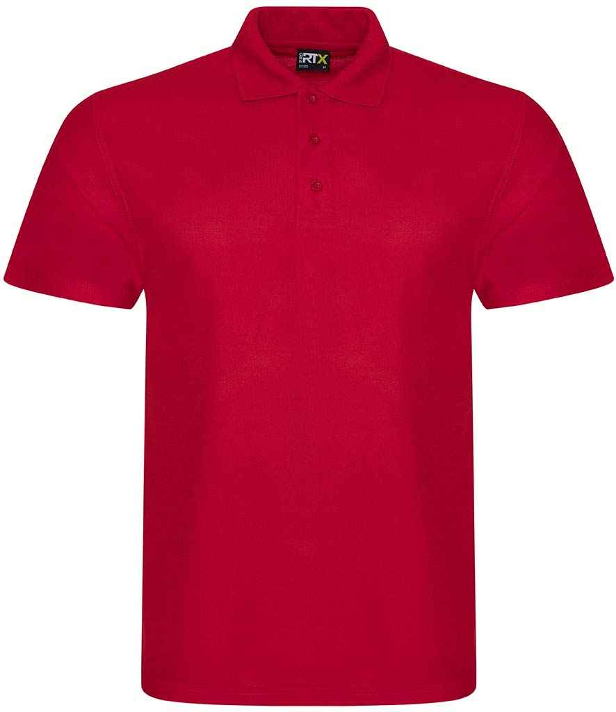 Pro RTX Pro Polyester Polo Shirt - Red