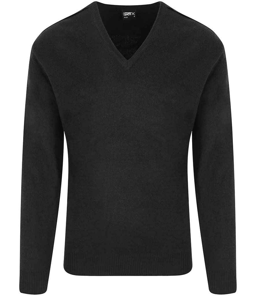 Pro RTX Pro Acrylic V Neck Sweater - Black