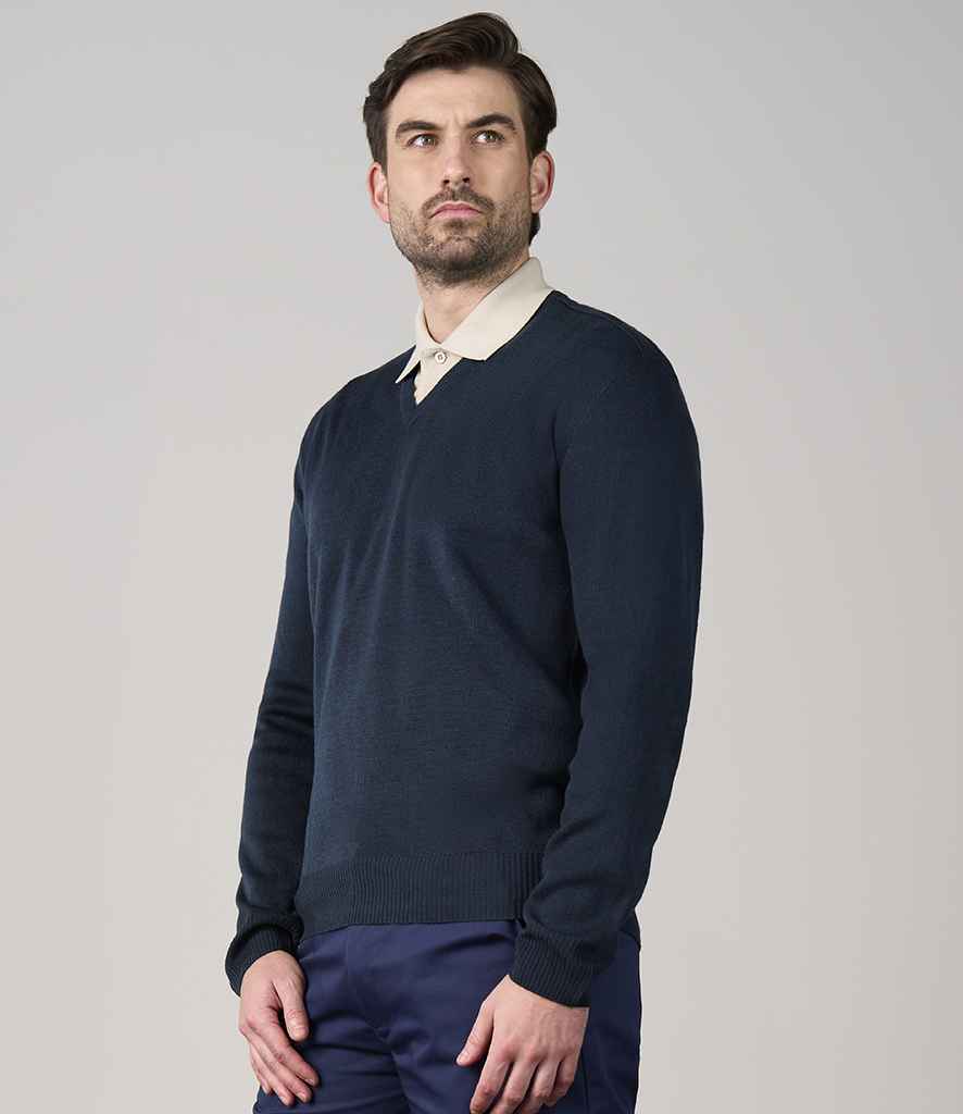Pro RTX Pro Acrylic V Neck Sweater - Navy