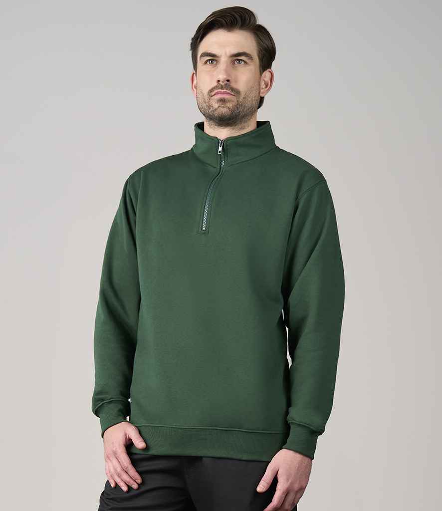 Pro RTX Pro 1/4 Neck Zip Sweatshirt - Bottle Green