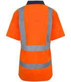 Pro RTX High Visibility Polo Shirt - Orange/Navy