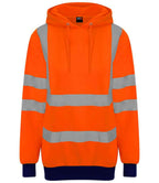 Pro RTX High Visibility Two Tone Hoodie - Orange/Navy