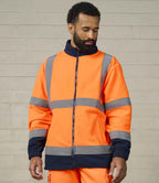Pro RTX High Visibility Fleece Jacket - Orange/Navy