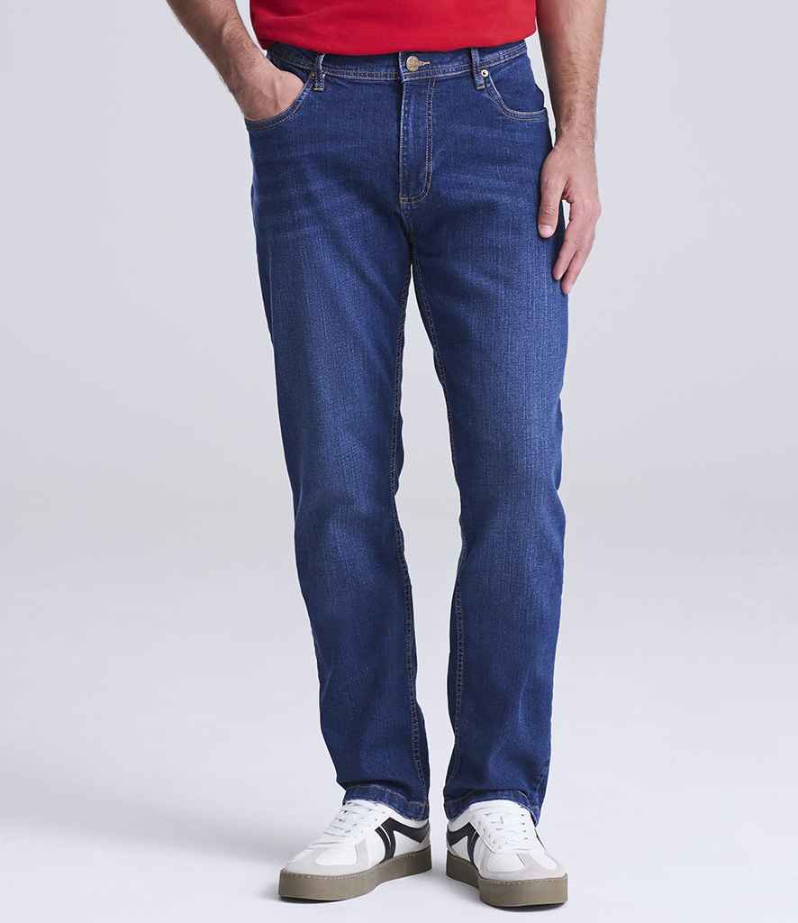 So Denim Mens Leo Straight Jeans - Dark Blue Wash