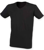 SF Clothing Feel Good Stretch V Neck T-Shirt - Black