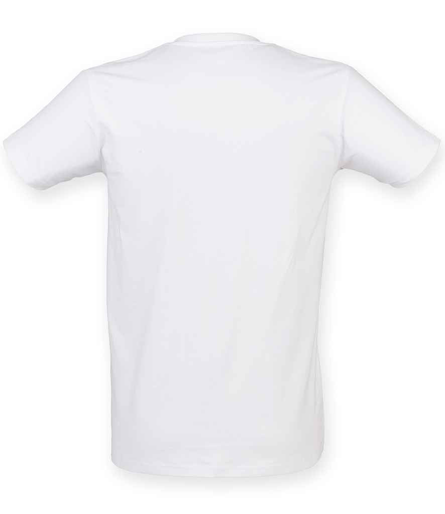 SF Clothing Feel Good Stretch V Neck T-Shirt - White