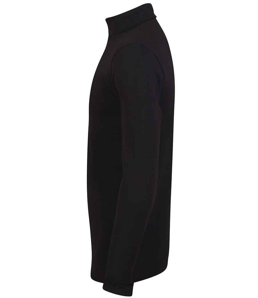 SF Clothing Feel Good Stretch Roll Neck Top - Black