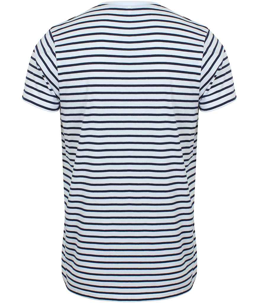 SF Clothing Unisex Striped T-Shirt - White/Oxford Navy