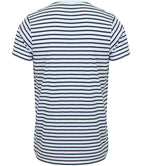 SF Clothing Unisex Striped T-Shirt - White/Oxford Navy