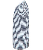 SF Clothing Unisex Striped T-Shirt - White/Oxford Navy