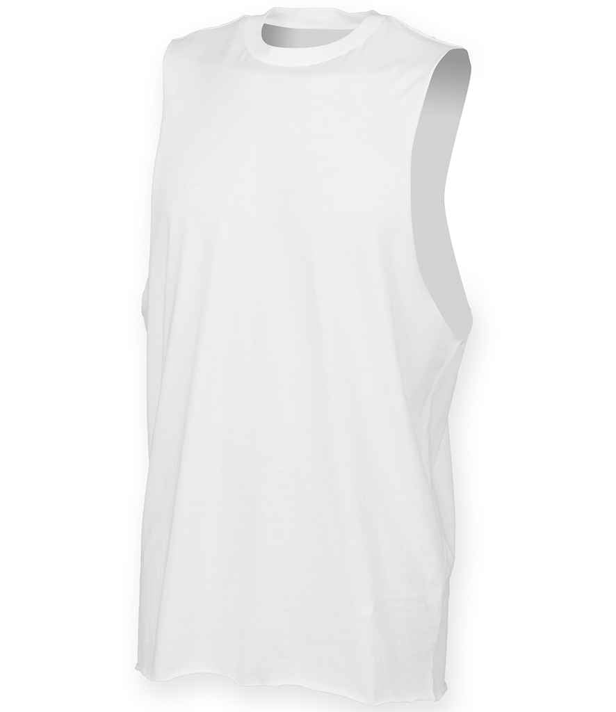 SF Clothing High Neck Vest - White
