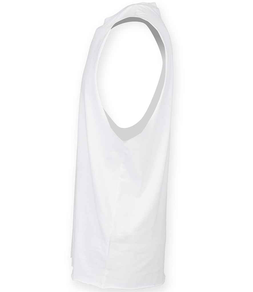 SF Clothing High Neck Vest - White