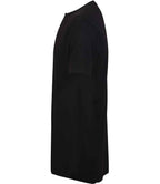 SF Clothing Longline Dipped Hem T-Shirt - Black