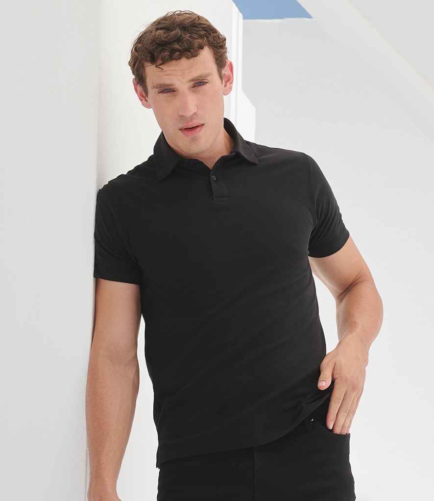SF Clothing Stretch Piqué Polo Shirt - Black