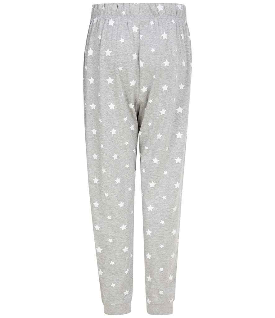 SF Clothing Unisex Cuffed Lounge Pants - Heather Grey/White Stars