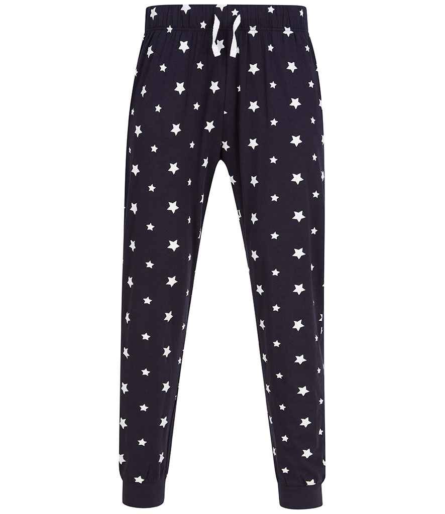SF Clothing Unisex Cuffed Lounge Pants - Navy/White Stars