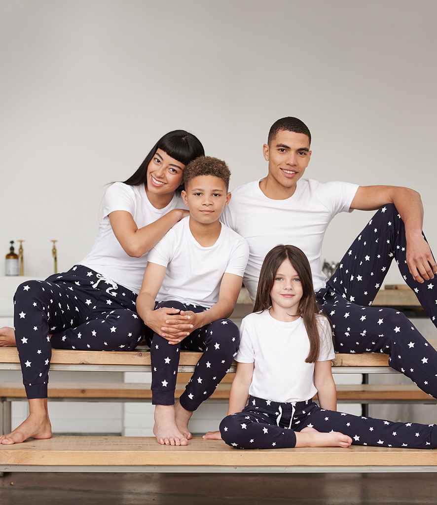 SF Clothing Unisex Cuffed Lounge Pants - Navy/White Stars