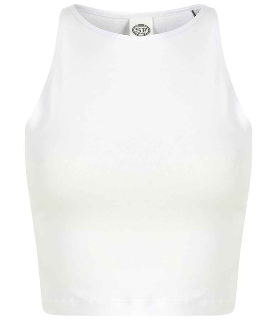 SF Clothing Ladies Cropped Top - White