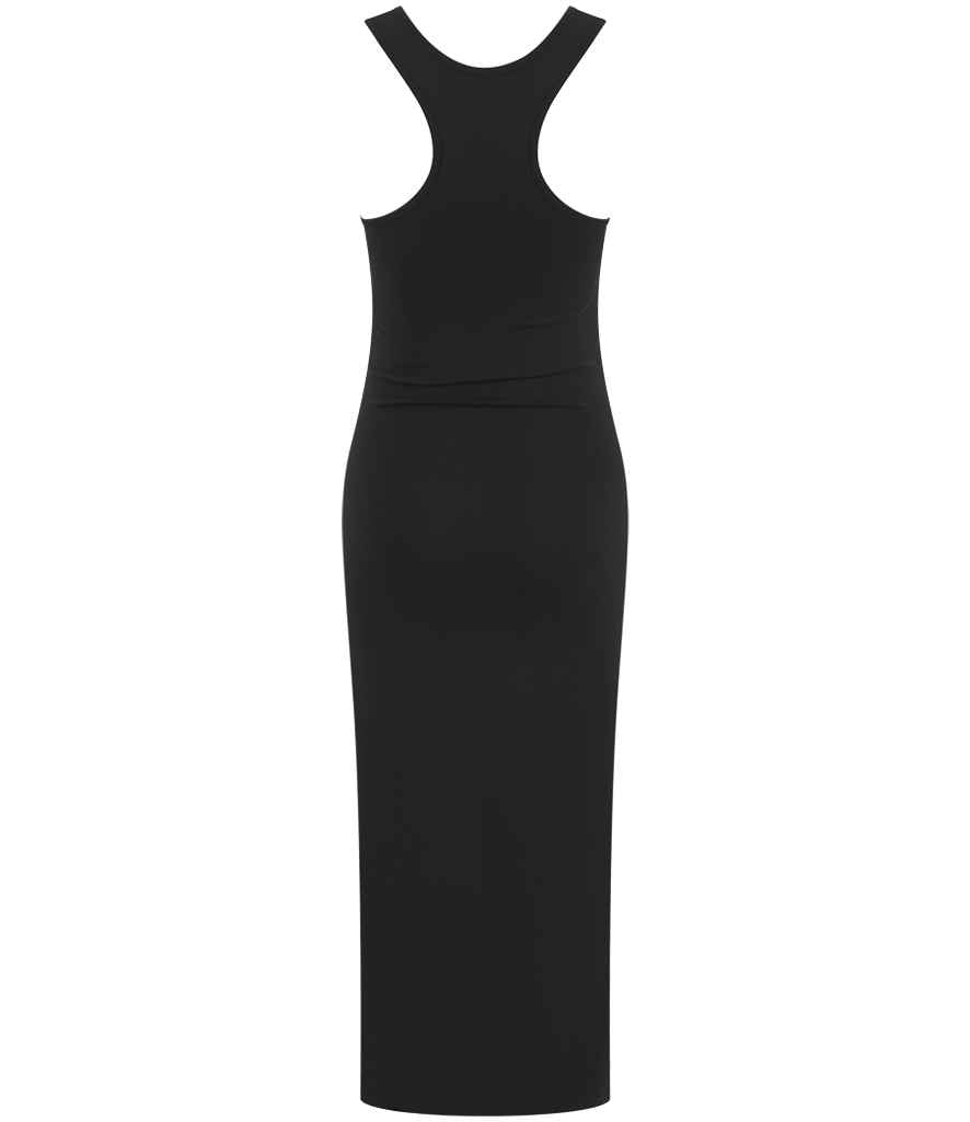 SF Clothing Ladies Racer Back Midi Dress - Black