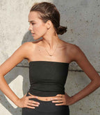 SF Clothing Ladies Bandeau Top - Black