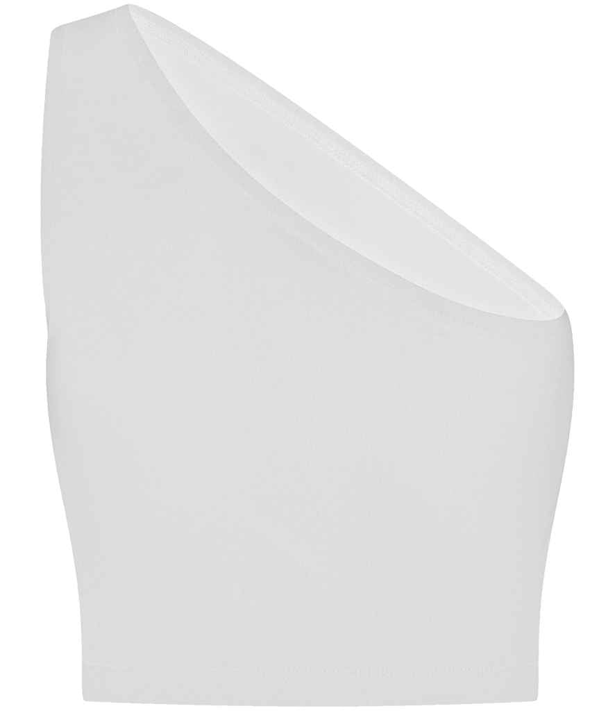 SF Clothing Ladies One Shoulder Top - White