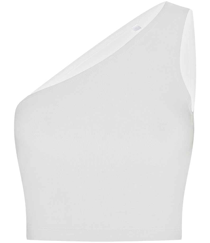 SF Clothing Ladies One Shoulder Top - White