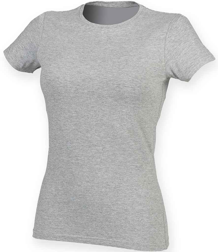 SF Clothing Ladies Feel Good Stretch T-Shirt - Heather Grey