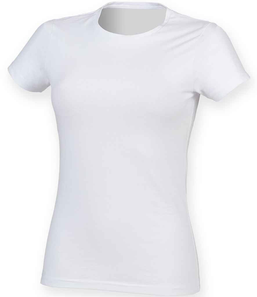 SF Clothing Ladies Feel Good Stretch T-Shirt - White