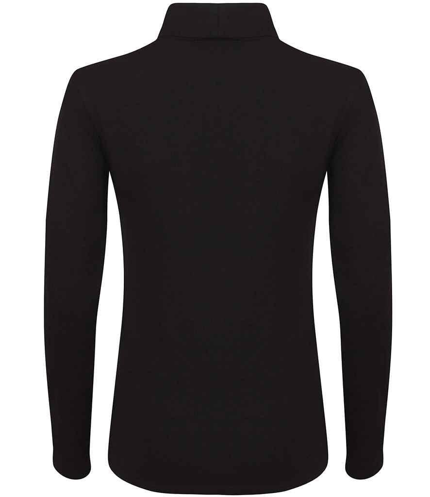 SF Clothing Ladies Feel Good Stretch Roll Neck T-Shirt - Black