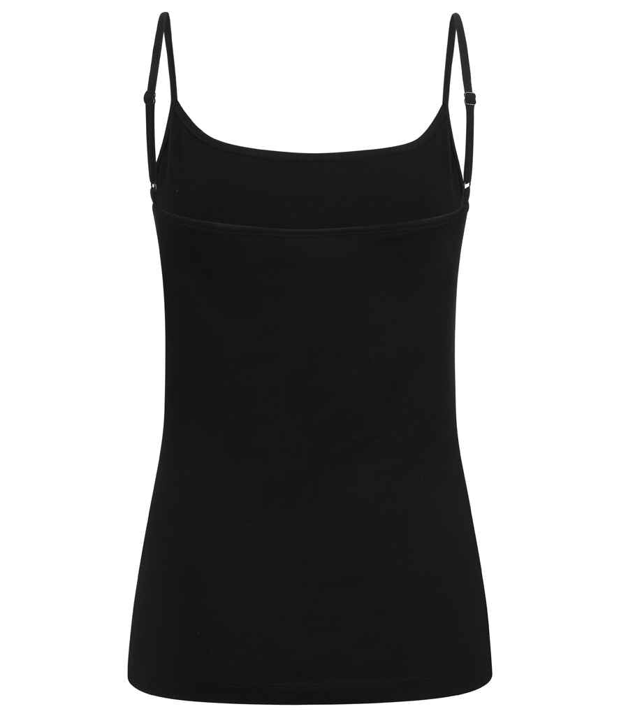 SF Clothing Ladies Feel Good Stretch Spaghetti Vest - Black