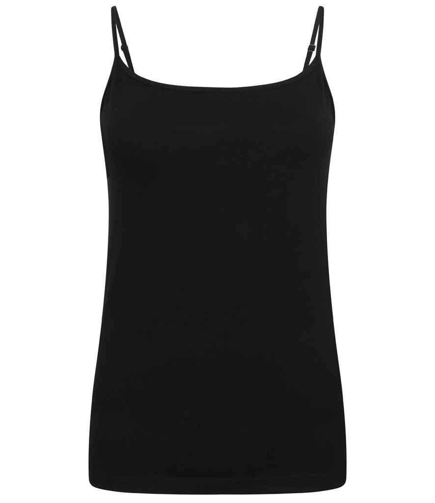 SF Clothing Ladies Feel Good Stretch Spaghetti Vest - Black