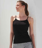 SF Clothing Ladies Feel Good Stretch Spaghetti Vest - Black