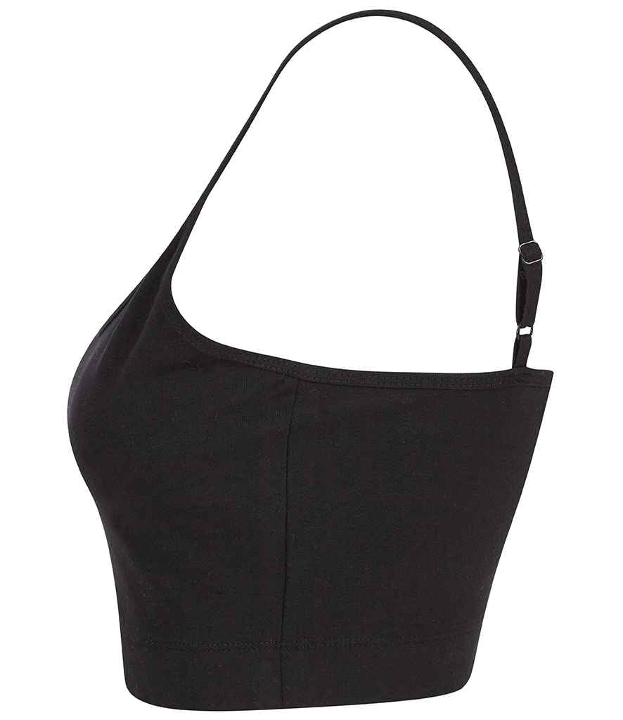SF Clothing Ladies Sustainable Fashion Cropped Cami Vest Top - Black