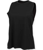 SF Clothing Ladies High Neck Vest - Black