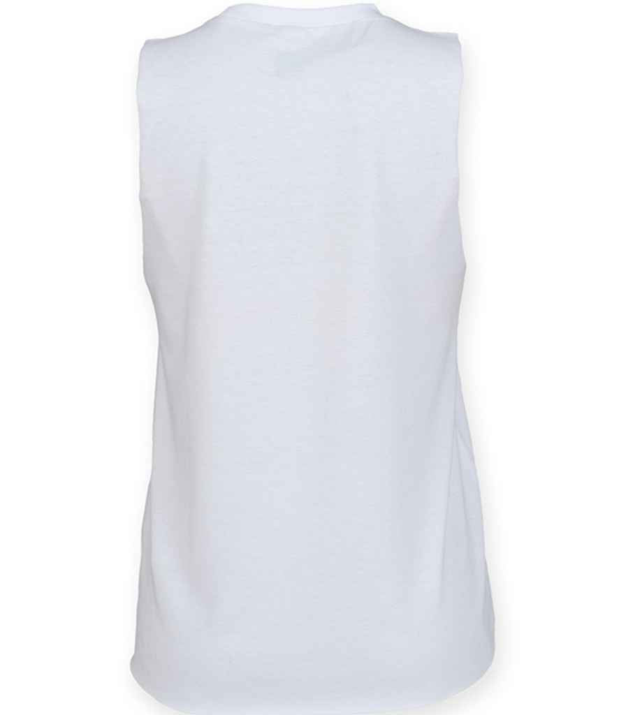 SF Clothing Ladies High Neck Vest - White