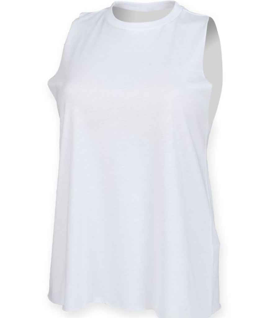 SF Clothing Ladies High Neck Vest - White