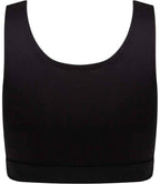 SF Clothing Ladies Fashion Crop Top - Black/Black